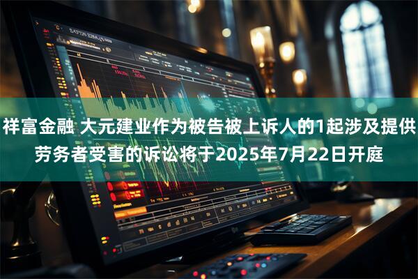 祥富金融 大元建业作为被告被上诉人的1起涉及提供劳务者受害的诉讼将于2025年7月22日开庭